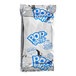 A silver package of Pop-Tarts with blue and white text.