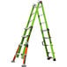 A green Little Giant Conquest 2.0 ladder with orange handles.