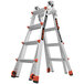 A Little Giant Revolution 2.0 aluminum ladder with orange and black accents.