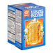 A blue box of Pop-Tarts Frosted Brown Sugar Cinnamon Toaster Pastries with a picture of a toaster on the front.
