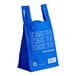 A blue Inteplast Group reusable shopping bag with white text that says "Thank You"