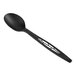 A black Stalk Market CPLA spoon with a handle.