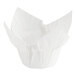 A close-up of a white Baker's Mark paper cupcake wrapper.