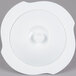CAC COL-120 Fashion 30 oz. Bright White Porcelain Pasta Serving Bowl with Lid - 8/Case Main Thumbnail 4