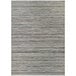 A Couristan Cape Hinsdale light brown and silver area rug with a horizontal stripe pattern.