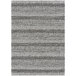 A close-up of a black and white textured Couristan Everhome Tangent area rug.