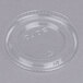 Solo 626TS Clear Flat Lid with Straw Slot - 100/Pack Main Thumbnail 4