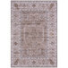 An Abani Molana Collection area rug with an ornate beige and brown design.