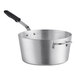 A Vollrath Wear-Ever aluminum sauce pan with a black handle.