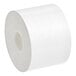 A roll of white MAXStick PlusD thermal paper with a shadow on a white background.