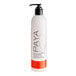 A white PAYA shampoo bottle with black text and a black pump.