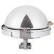Vollrath 46268 6 Qt. New York, New York Drop-In Round Retractable Dripless Chafer with Brass Trim Main Thumbnail 4