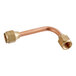 A Bunn 1/4" Flare Copper Tube Assembly with a brass nut on one end.