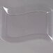 Fineline Wavetrends 1406-CL 6 1/2" x 10" Clear Plastic Salad Plate - 120/Case Main Thumbnail 2