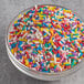 A bowl of Bake-Stable Rainbow Sprinkles.