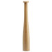 A wooden baseball bat with a wooden handle.