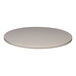 A Perfect Tables 30" Indoor Round Stone Gray Table Top on a table with a white background.