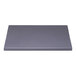 A grey rectangular Perfect Tables outdoor table top with a smooth surface and blue sparkle on a white background.