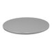 A Perfect Tables 36" round smooth granite table top in gray.