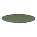 A Perfect Tables 24" outdoor round table top in olive green.