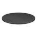 A black circular Perfect Tables outdoor table top.