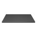 A black rectangular Perfect Tables outdoor table top with a smooth finish.