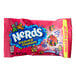 A pink and white Nerds Gummy Clusters pouch.