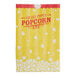 A yellow Carnival King popcorn bag with white and red text.