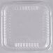 Durable Packaging P1130-500 Clear Lid for 9" Square Foil Cake Pan - 500/Case Main Thumbnail 3