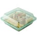 GET EC-10 9" x 9" x 3 1/2" Jade Green Customizable Reusable Eco-Takeouts Container - 12/Case Main Thumbnail 4