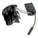 A black Chicago Faucets HyTronic module kit with wires and a black cover.