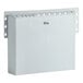 A white plastic rectangular wall mount with 13 slots.