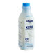 A white plastic bottle of Lifeway Non-Fat Plain Kefir with blue text and cap.