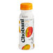 A white Chobani bottle with an orange label and cap for mango yogurt drink.