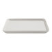 An American Metalcraft Blend Collection cream melamine square plate with a white background.