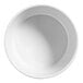 An American Metalcraft Unity white melamine bowl with a shadow on the surface.
