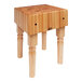 A John Boos maple butcher block on casters.
