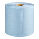 A Lavex blue heavy weight industrial wiper jumbo roll on a white background.