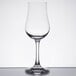 A clear Stolzle Euro brandy glass on a white background.