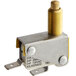 A Main Street Equipment micro switch with a brass knob.