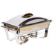 Vollrath 48322 9 Qt. Panacea Rectangular Chafer Full Size with Gold Accents Main Thumbnail 3