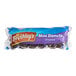 A package of Mrs. Freshley's chocolate frosted mini donuts.