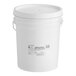 A white bucket with a white lid.