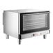 A Cooking Performance Group stainless steel countertop convection oven with a glass door.