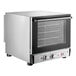 Cooking Performance Group COH-T4-M Electric Thermostatic Countertop 4 Tray Half Size Convection Oven with Steam Injection - 208-240V, 2700W