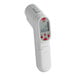 A Cooper-Atkins digital infrared thermometer with a white screen.