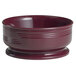 A red Cambro Shoreline entree bowl with a handle.