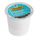 A white Twinings container with a blue label for Twinings Probiotics Lemon & Ginger Herbal Tea K-Cup Pods.