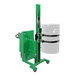 A green Valley Craft counterweighted lift with a white drum on it.