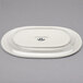 Tuxton YEH-117 Monterey 11 3/4" Eggshell Embossed Rim China Platter - 12/Case Main Thumbnail 4